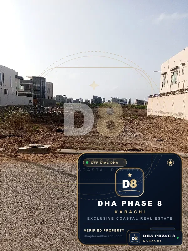 300 Sq Yd Residential Plot for Sale in Khayaban-e-Sahil, DHA Phase 8 | Direct Sea View