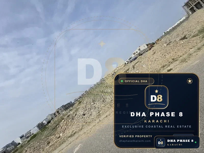 2,000 Sq Yd Residential Plot for Sale in Zone D, DHA Phase 8 | West Open