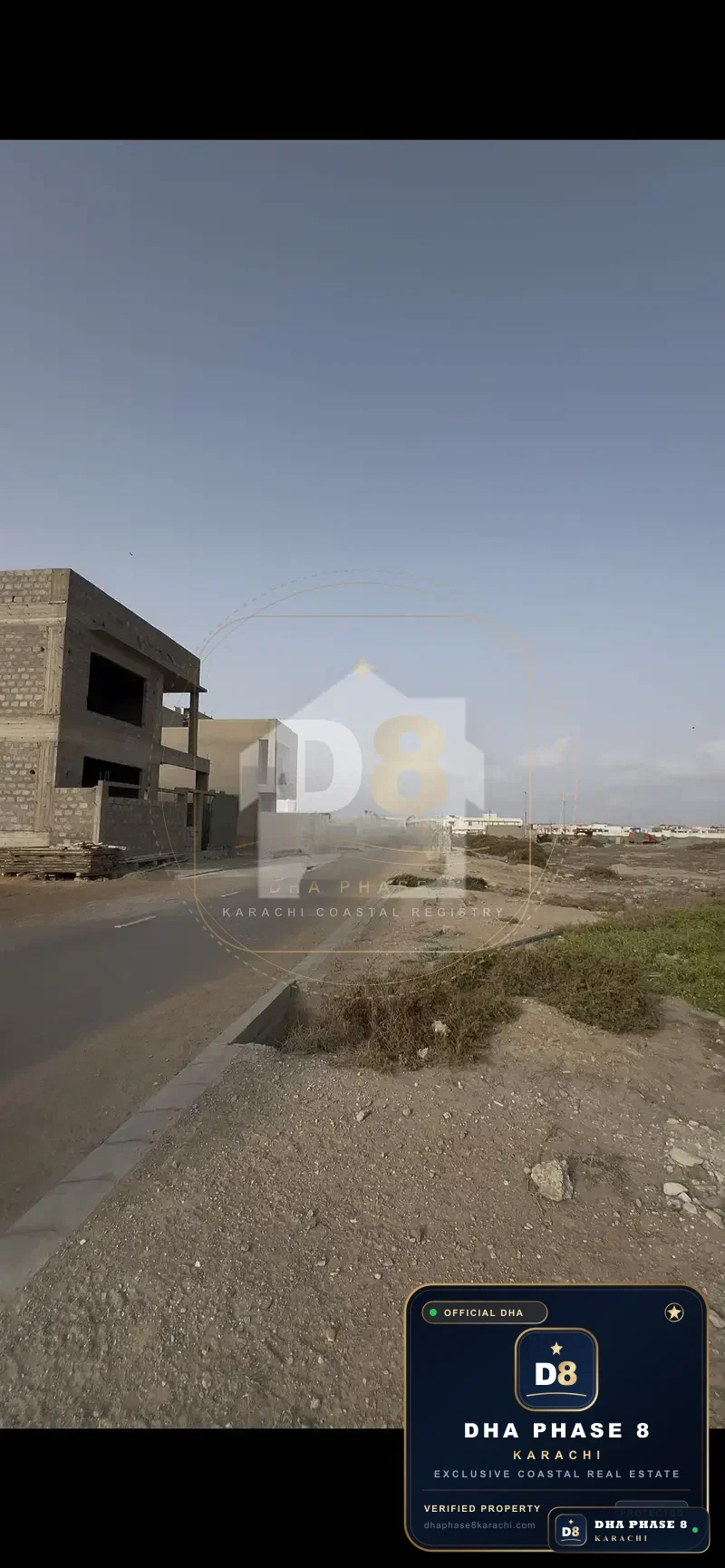 300 Sq Yd Residential Plot for Sale in Phase 8 Extension, DHA Phase 8 | West Open