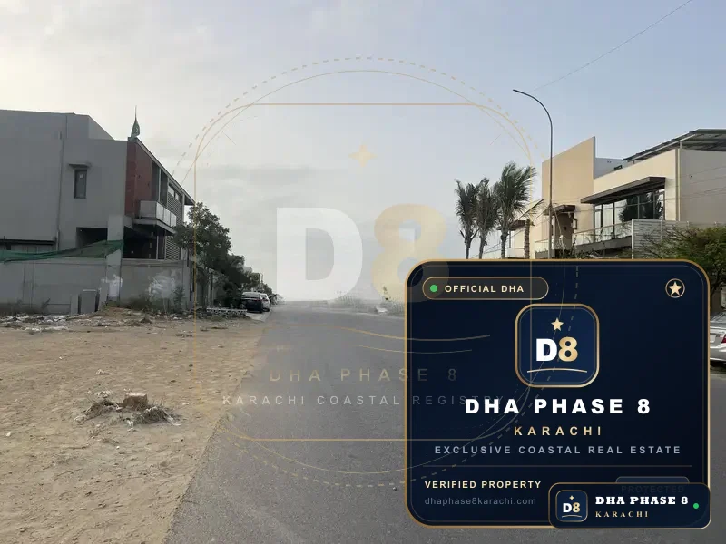 500 Sq Yd Residential Plot for Sale in Zone B, DHA Phase 8 | West Open