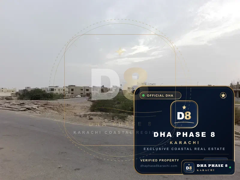 1,000 Sq Yd Residential Plot for Sale in Phase 8, DHA Phase 8 | Corner Location
