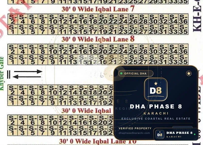 100 Sq Yd Residential Plot for Sale in Phase 8, DHA Phase 8 | Corner Location