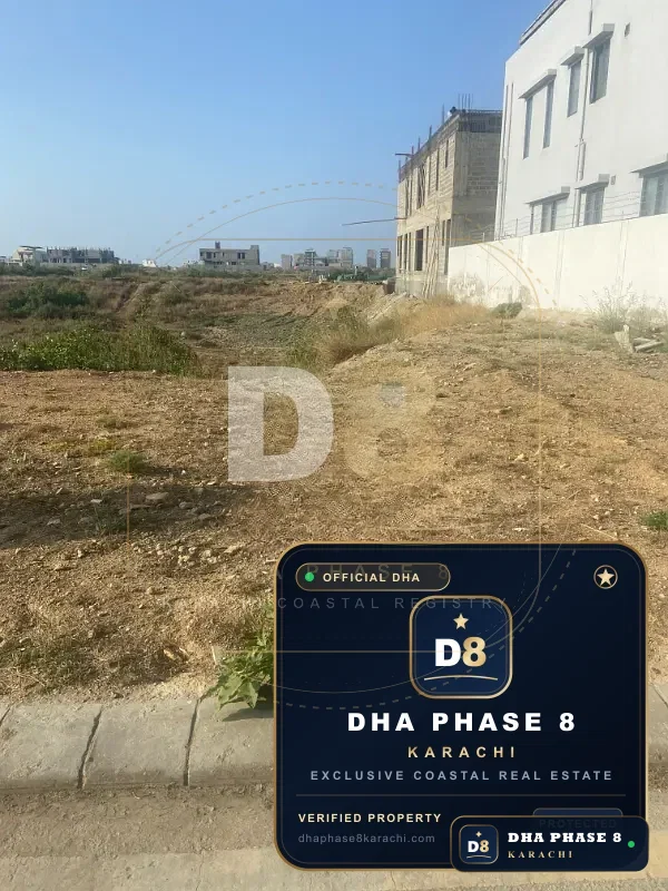 900 Sq Yd Residential Plot for Sale in Phase 8, DHA Phase 8 | Corner Location
