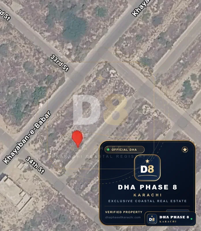 100 Sq Yd Commercial Plot for Sale in Phase 8, DHA Phase 8