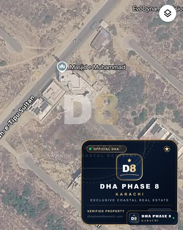 1,000 Sq Yd Residential Plot for Sale in Phase 8, DHA Phase 8