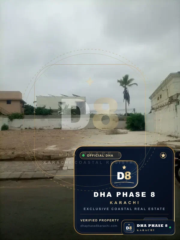 500 Sq Yd Residential Plot for Sale in Zone D, DHA Phase 8 | West Open